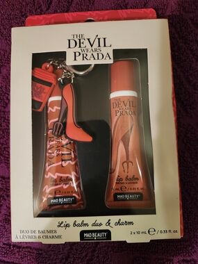 The Devil Wears Prada Orange Lip Balm Duo with Charm by